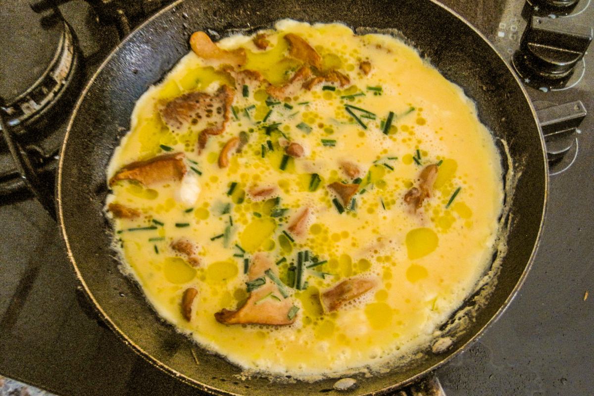 Омлет с шампиньонами